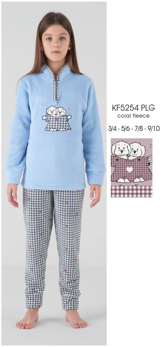 - PIGIAMA BAMBINA M/L CORAL FLEECE KF5254 PLG